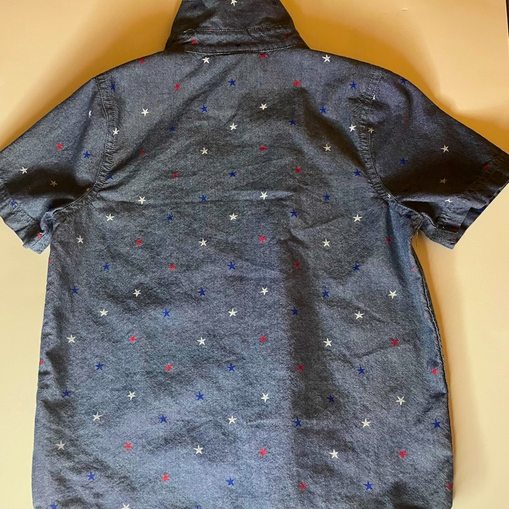 Blue jean little boys shirt size 6-7